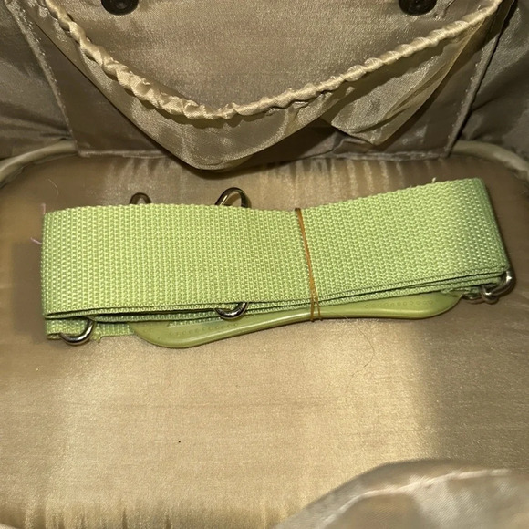 Pink and Green Polka Dot Makeup Train Case - Picture 7 of 7